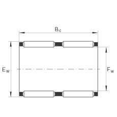 滾針及保持架組件 K68X74X35-ZW, 根據(jù) DIN 5405-1/ ISO 3030 標(biāo)準(zhǔn)，雙列