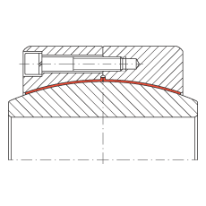 大的關(guān)節(jié)軸承 GE600-DW-2RS2, 根據(jù) DIN ISO 12 240-1 標(biāo)準(zhǔn), 免維護(hù)，兩側(cè)密封
